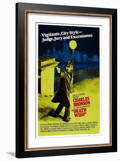 Death Wish, Charles Bronson, 1974-null-Framed Premium Giclee Print