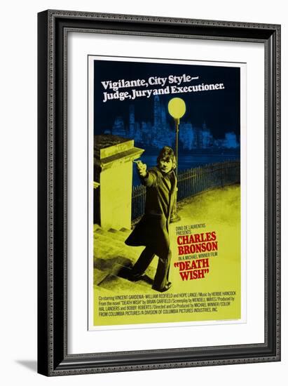 Death Wish, Charles Bronson, 1974-null-Framed Premium Giclee Print