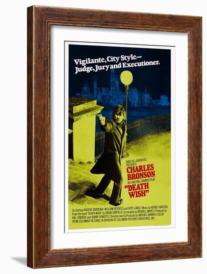 Death Wish, Charles Bronson, 1974-null-Framed Art Print