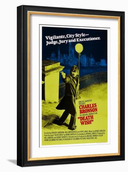 Death Wish, Charles Bronson, 1974-null-Framed Art Print