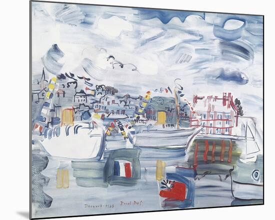 Deauville 1938-Raoul Dufy-Mounted Giclee Print