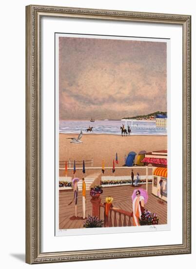 Deauville - Bord de Mer-Ramon Dilley-Framed Limited Edition