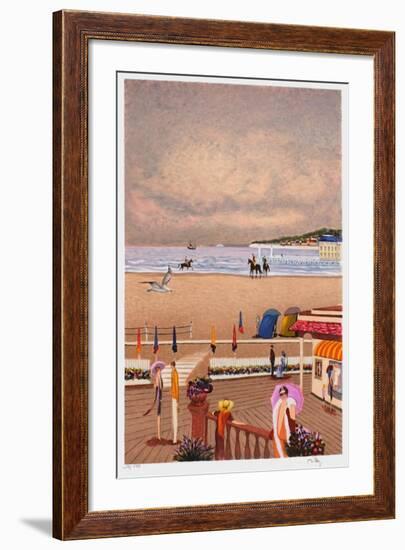 Deauville - Bord de Mer-Ramon Dilley-Framed Limited Edition