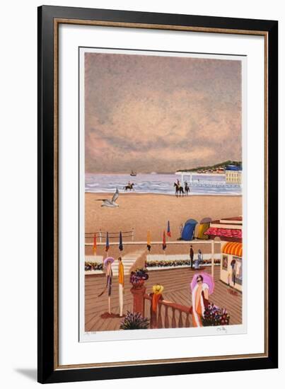 Deauville - Bord de Mer-Ramon Dilley-Framed Limited Edition