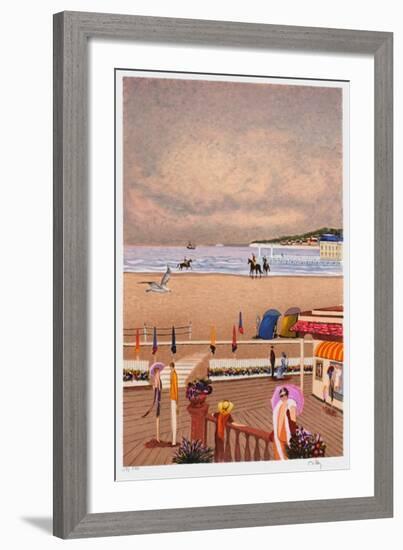 Deauville - Bord de Mer-Ramon Dilley-Framed Limited Edition