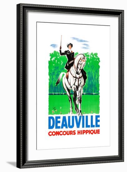 Deauville Concours Hippique-null-Framed Art Print