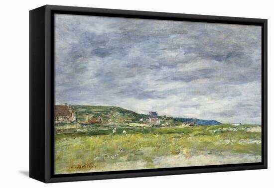 Deauville, Les Dunes-Eugène Boudin-Framed Premier Image Canvas