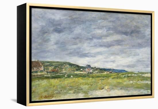 Deauville, Les Dunes-Eugène Boudin-Framed Premier Image Canvas