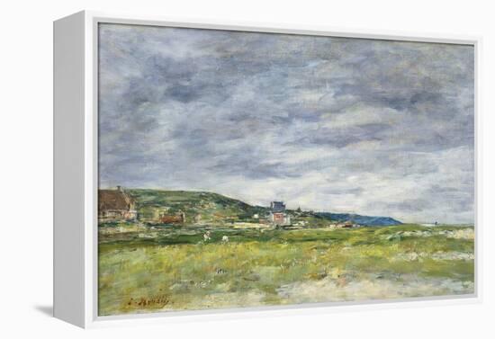 Deauville, Les Dunes-Eugène Boudin-Framed Premier Image Canvas