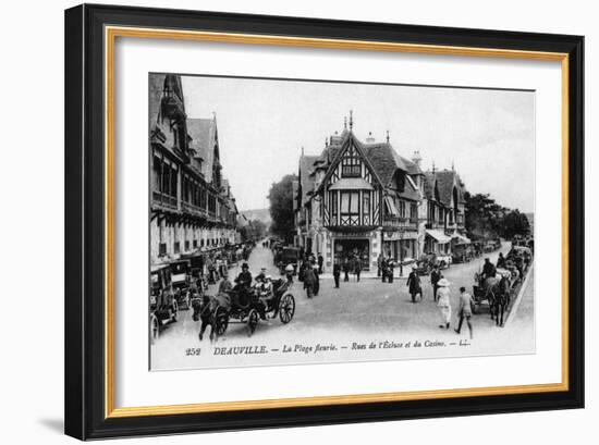 Deauville, Street Scene-null-Framed Photographic Print