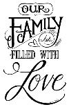 Our Family is Filled With Love-Deb Strain-Framed Art Print