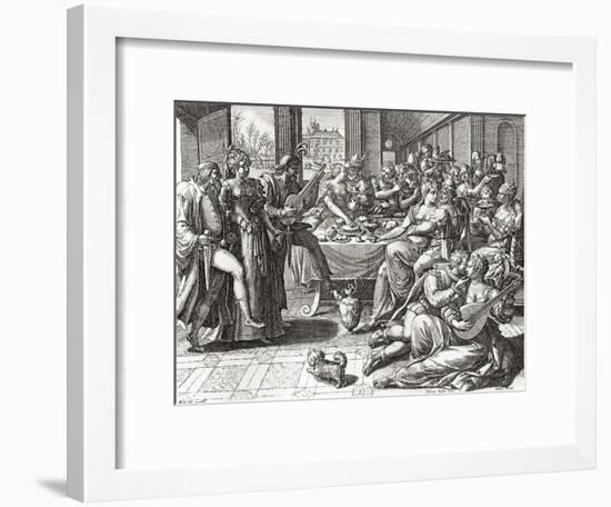 Debauchery and Licentiousness in the 16th Century-null-Framed Giclee Print