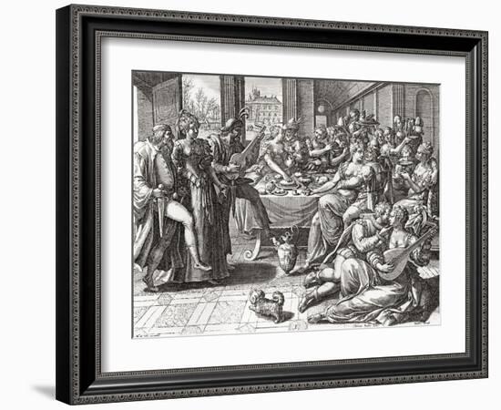 Debauchery and Licentiousness in the 16th Century-null-Framed Giclee Print