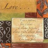 Words to Live By: Love-Debbie DeWitt-Framed Art Print