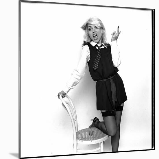 Debbie Harry Blondie Singer Dressed as Schoolgirl 1978-null-Mounted Photographic Print