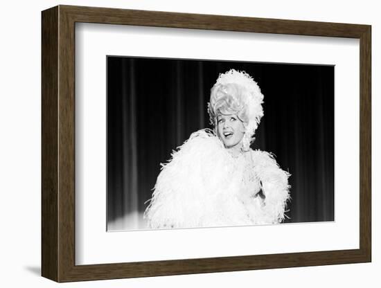 Debbie Reynolds Acting as Zsa Zsa Gabor, 1965-John Dominis-Framed Photographic Print