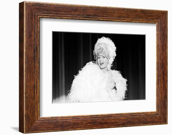 Debbie Reynolds Acting as Zsa Zsa Gabor, 1965-John Dominis-Framed Photographic Print