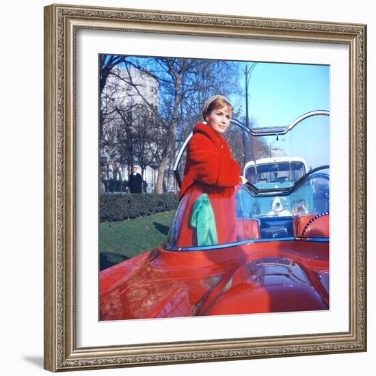 Debbie Reynolds in a Lincoln Futura Car in a Scene of 'It Started with a Kiss', 1959-Loomis Dean-Framed Photographic Print