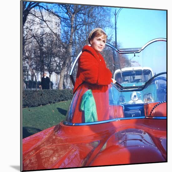 Debbie Reynolds in a Lincoln Futura Car in a Scene of 'It Started with a Kiss', 1959-Loomis Dean-Mounted Photographic Print