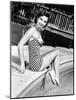 Debbie Reynolds Poolside, 1954-null-Mounted Photo