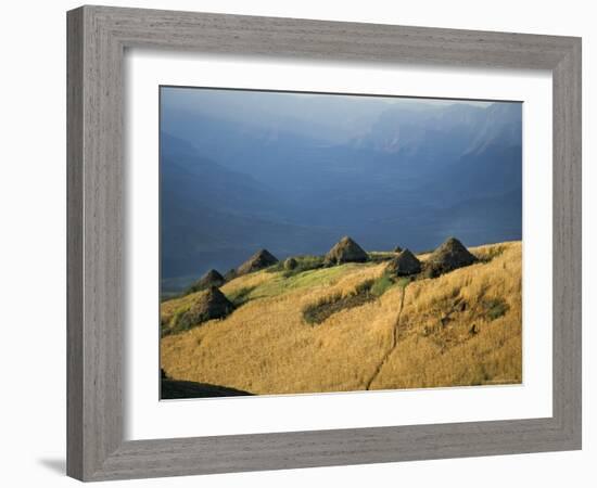 Debirichwa Village in Early Morning, Simien Mountains National Park, Ethiopia-David Poole-Framed Photographic Print