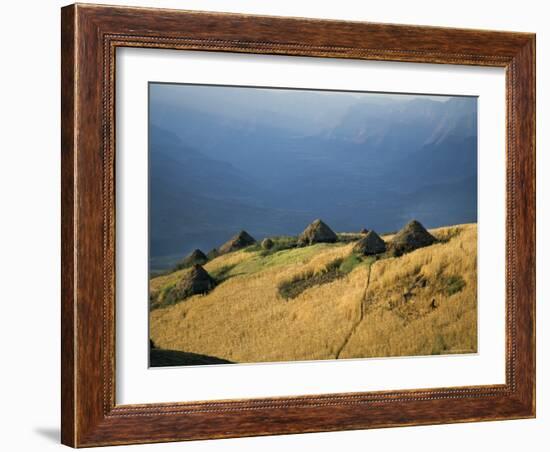 Debirichwa Village in Early Morning, Simien Mountains National Park, Ethiopia-David Poole-Framed Photographic Print