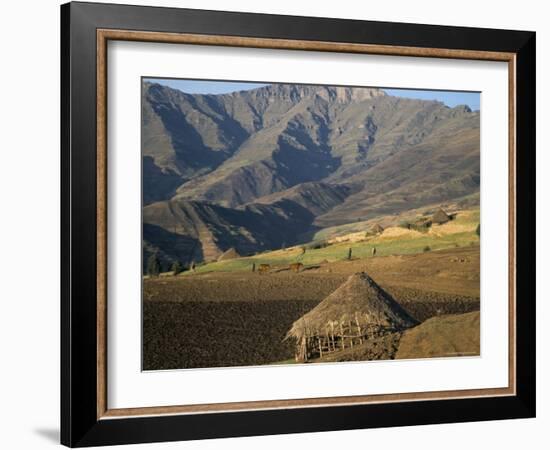 Debirichwa Village in Early Morning, Simien Mountains National Park, Ethiopia-David Poole-Framed Photographic Print