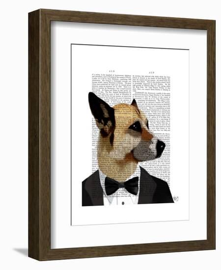 Debonair James Bond Dog-Fab Funky-Framed Art Print