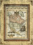 Crackled Map of North America-Deborah Bookman-Art Print