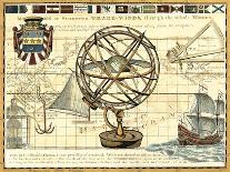 Nautical Map I-Deborah Bookman-Stretched Canvas