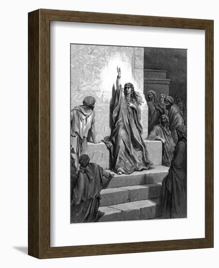 Deborah, Hebrew Prophetess and Judge, 1866-Gustave Doré-Framed Giclee Print