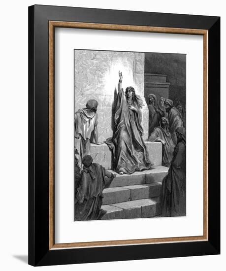 Deborah, Hebrew Prophetess and Judge, 1866-Gustave Doré-Framed Giclee Print