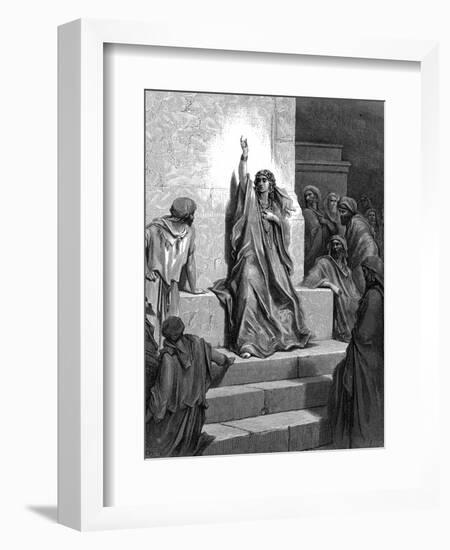 Deborah, Hebrew Prophetess and Judge, 1866-Gustave Doré-Framed Giclee Print