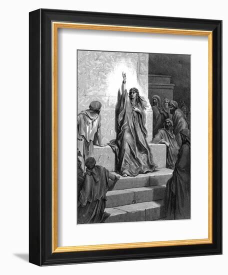 Deborah, Hebrew Prophetess and Judge, 1866-Gustave Doré-Framed Giclee Print