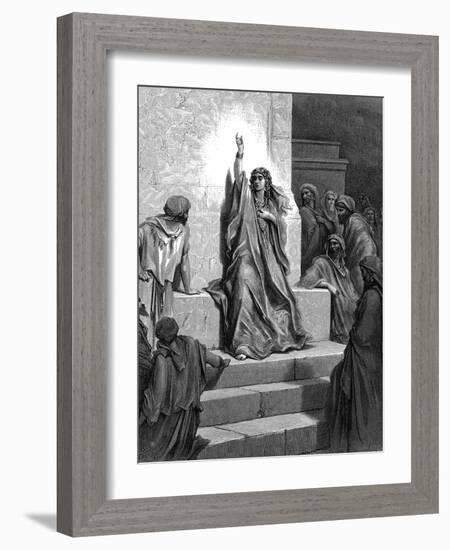 Deborah, Hebrew Prophetess and Judge, 1866-Gustave Doré-Framed Giclee Print
