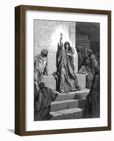 Deborah, Hebrew Prophetess and Judge, 1866-Gustave Doré-Framed Giclee Print