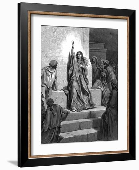 Deborah, Hebrew Prophetess and Judge, 1866-Gustave Doré-Framed Giclee Print