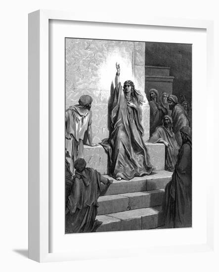 Deborah, Hebrew Prophetess and Judge, 1866-Gustave Doré-Framed Giclee Print