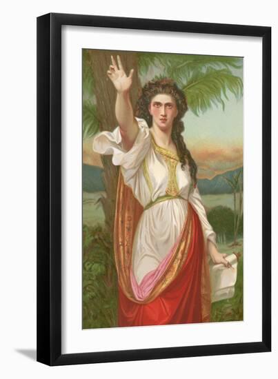 Deborah-Charles Landelle-Framed Giclee Print