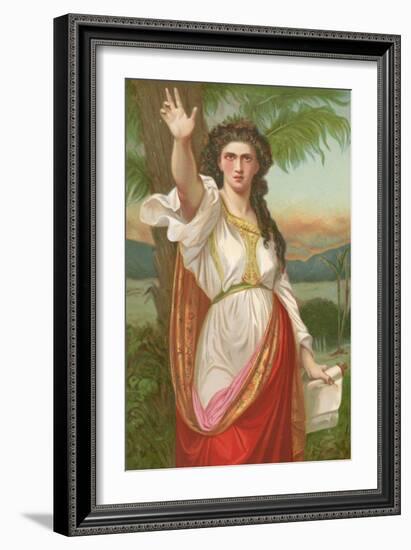 Deborah-Charles Landelle-Framed Giclee Print