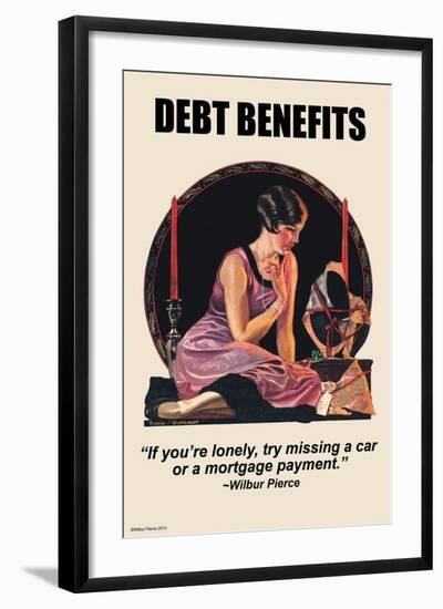 Debt Benefits-Wilbur Pierce-Framed Art Print