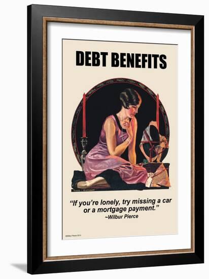 Debt Benefits-Wilbur Pierce-Framed Art Print