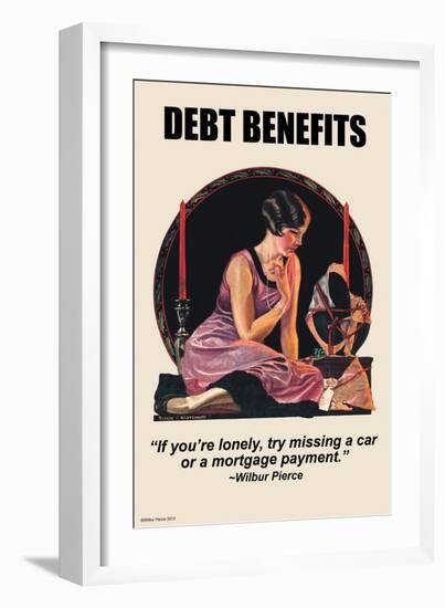 Debt Benefits-Wilbur Pierce-Framed Art Print