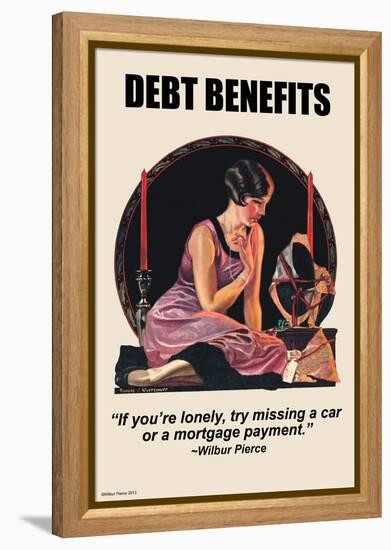 Debt Benefits-Wilbur Pierce-Framed Stretched Canvas