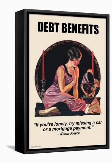 Debt Benefits-Wilbur Pierce-Framed Stretched Canvas