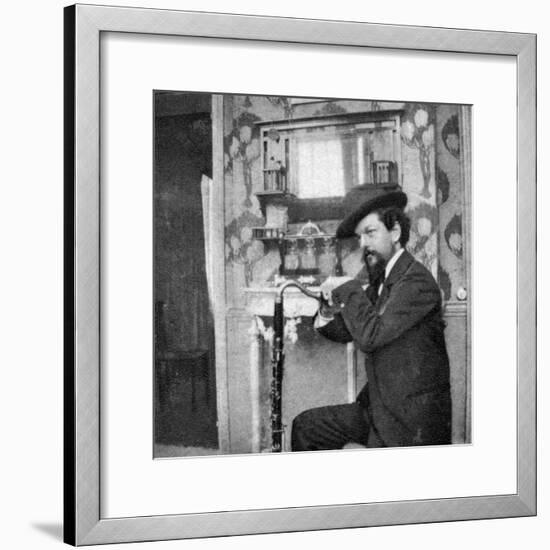 Debussy Photo-Pierre Louys-Framed Photographic Print