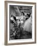 Debutante Actress Tina L. Meyer Changing Clothes Backstage in Dressing Room-Nina Leen-Framed Premium Photographic Print