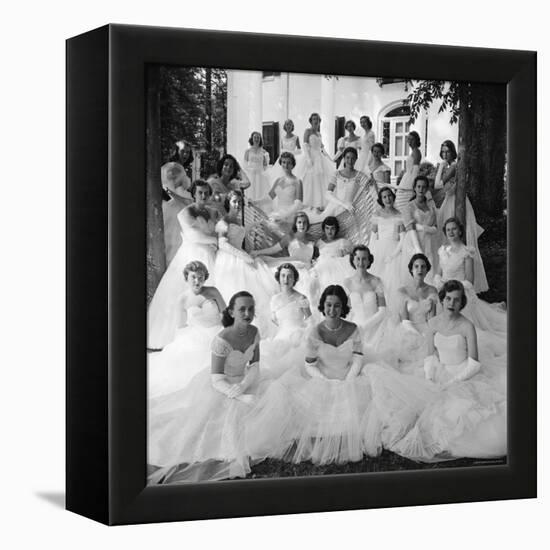 Debutants at Summer Party-Lisa Larsen-Framed Premier Image Canvas