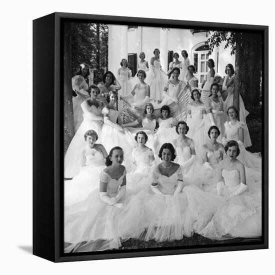 Debutants at Summer Party-Lisa Larsen-Framed Premier Image Canvas