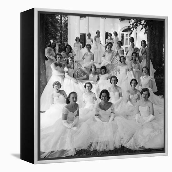 Debutants at Summer Party-Lisa Larsen-Framed Premier Image Canvas